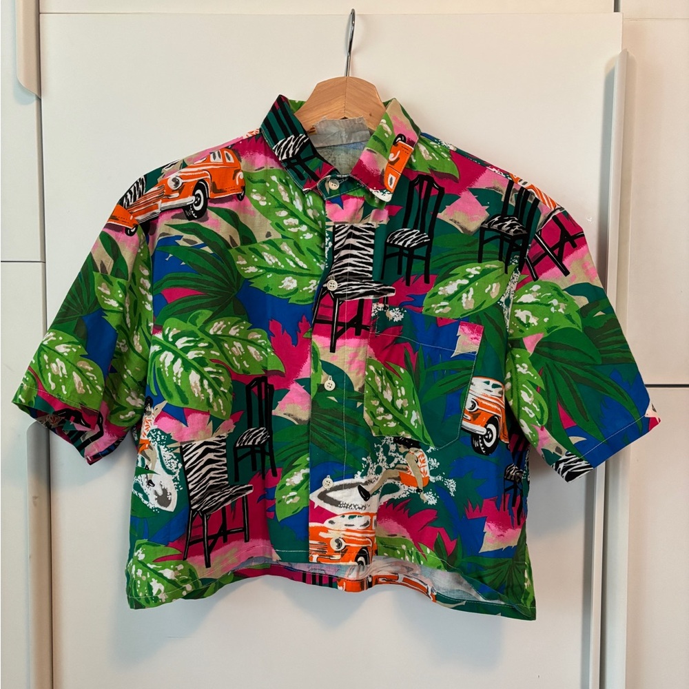 Vintage Cropped Hawaiian shirt